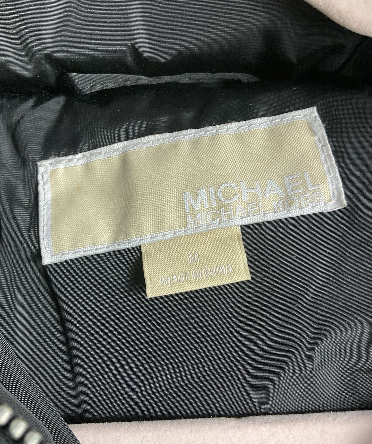 Michael Kors Faux Fur-Trim Hooded Parka Black M