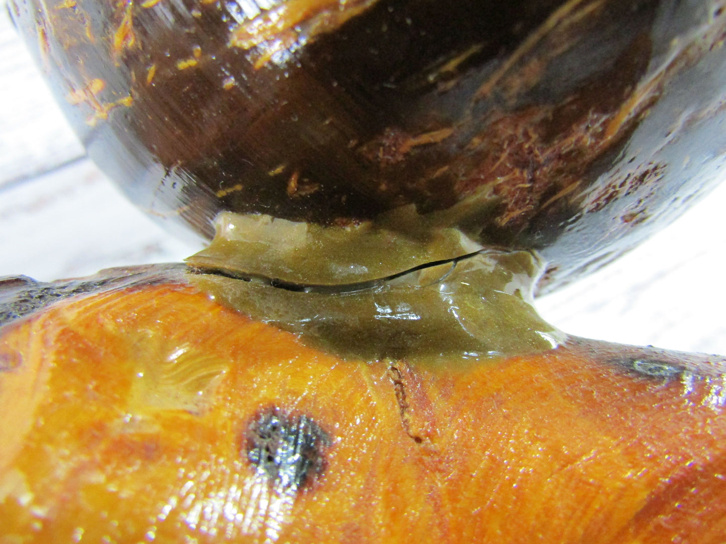 Handcrafted Wood & Coconut Aruba Coin Ashtray