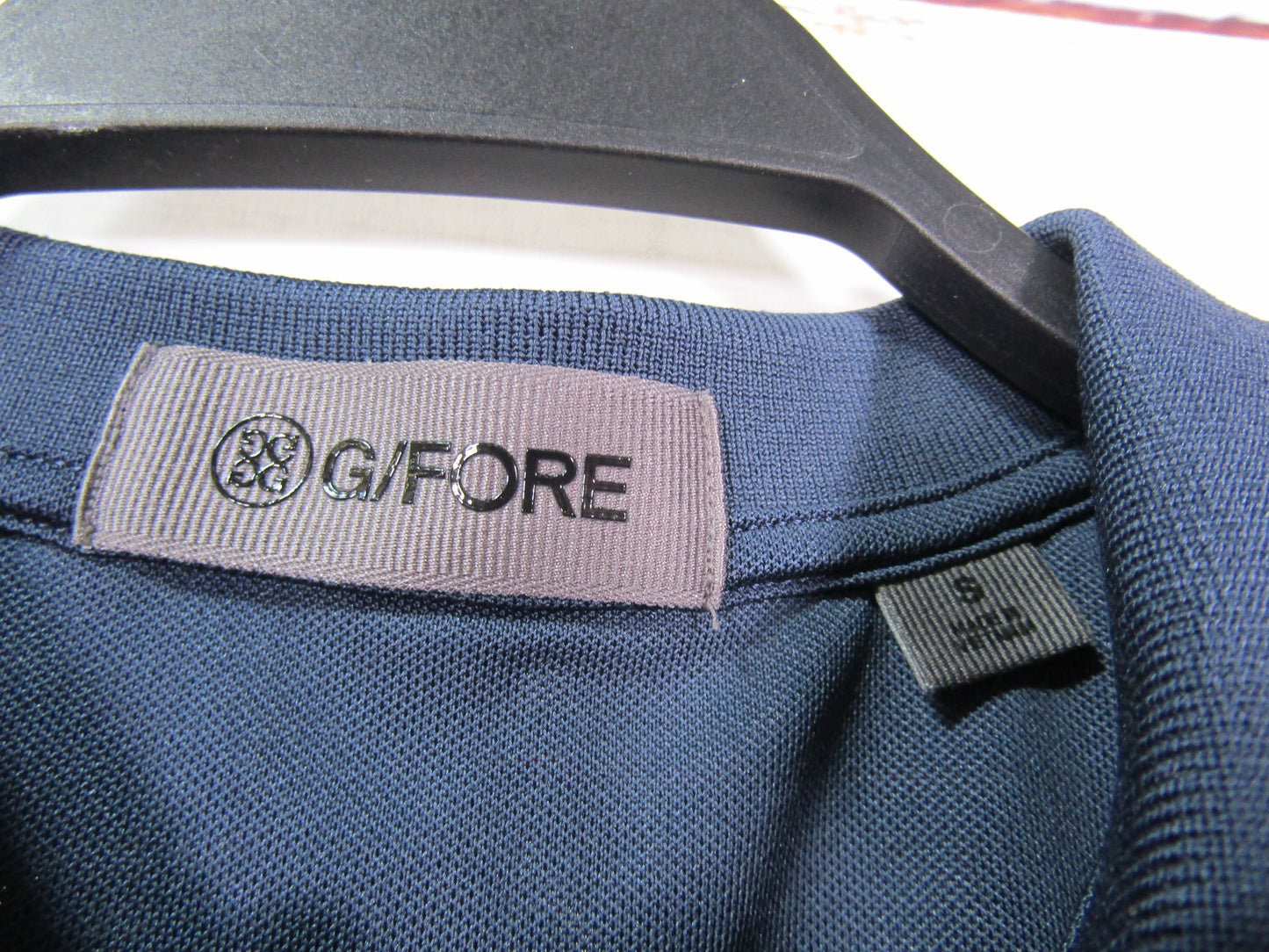 G-Fore Women's Blue Offset Stripe Sleeveless Polo Size S