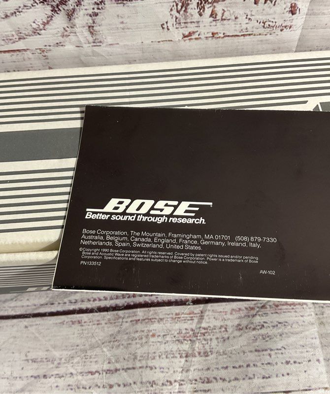 Bose Power Microphone PM-10 Condenser Microphone 5.2 OHM w/ Box & Manual