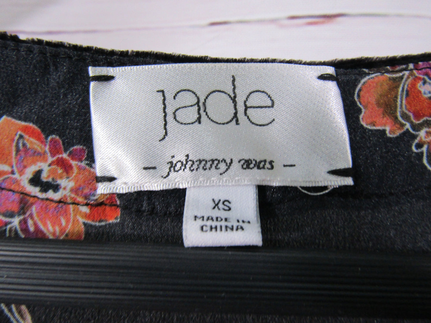 Johnny Was Jade Luca Women's Black Multi-Color Floral Silk Dress Size XS
