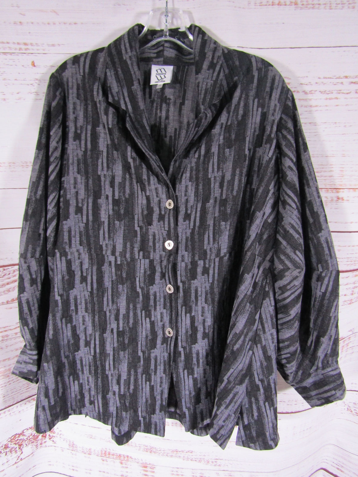 mSquare by Neetu Malik Mandarin Swing Shirt Jacket Size 0