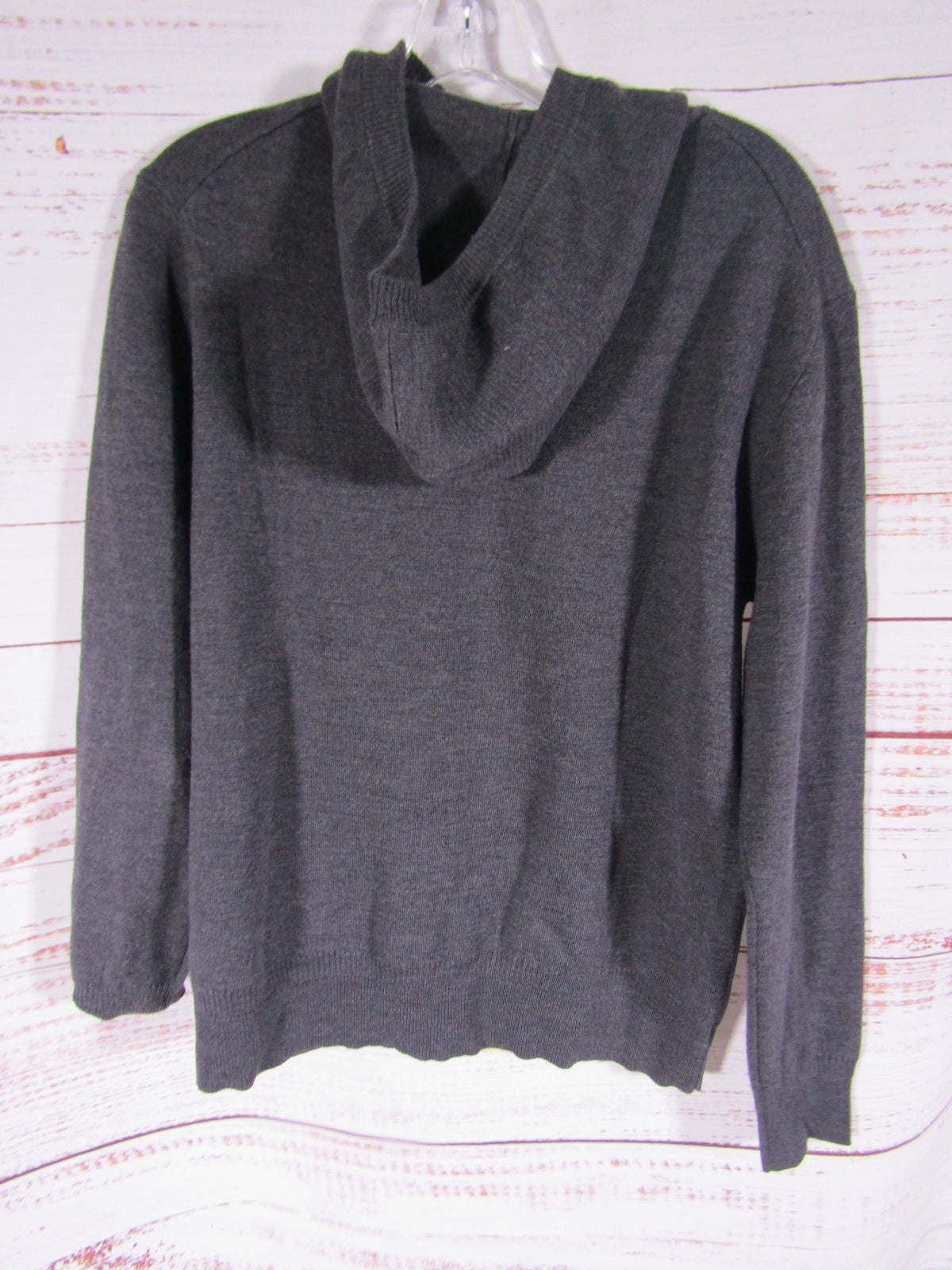 Zanone Men's Gray Wool Hoodie Sweater Size M
