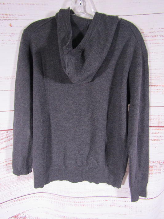 Zanone Men's Gray Wool Hoodie Sweater Size M
