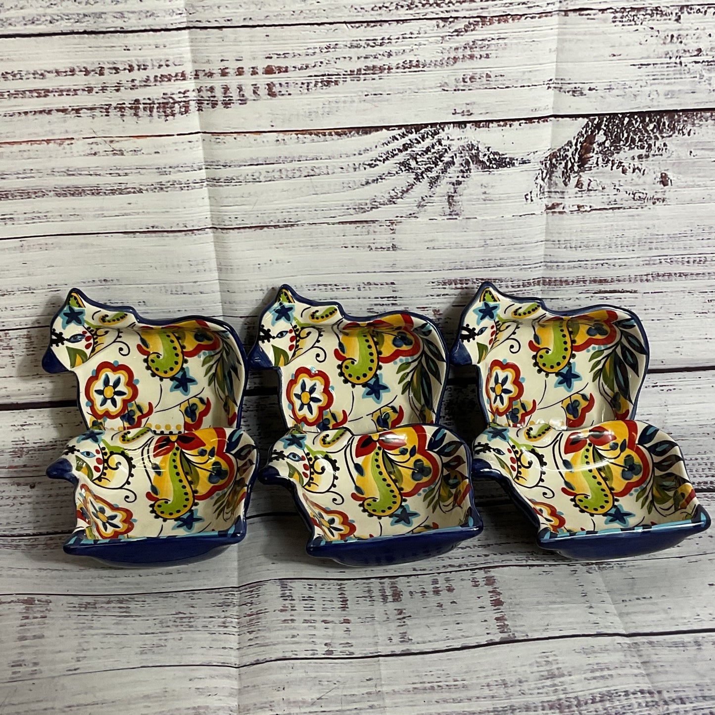 Set of 6 ESPANIA Lifestyle Bocca Cow Sauce/Condiment Dishes- 4" x 4.25"