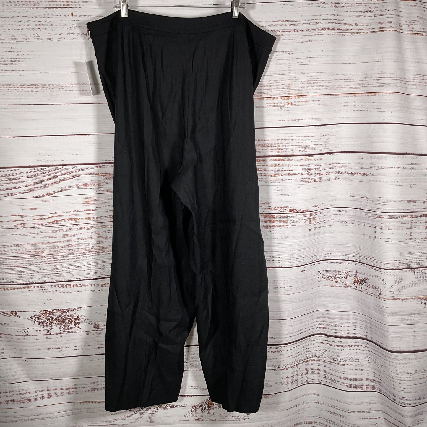 NWT LAUREN by RALPH LAUREN Black Label Women's Black Side Zip Pants- SZ 22W