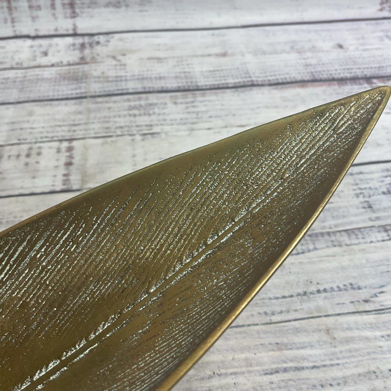 Butterfly Bush Vintage 10" Brass Leaf Tray