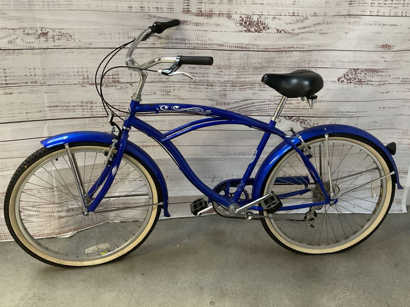 Micargi Pantera 26 Inch Women's Beach Cruiser Bike Blue