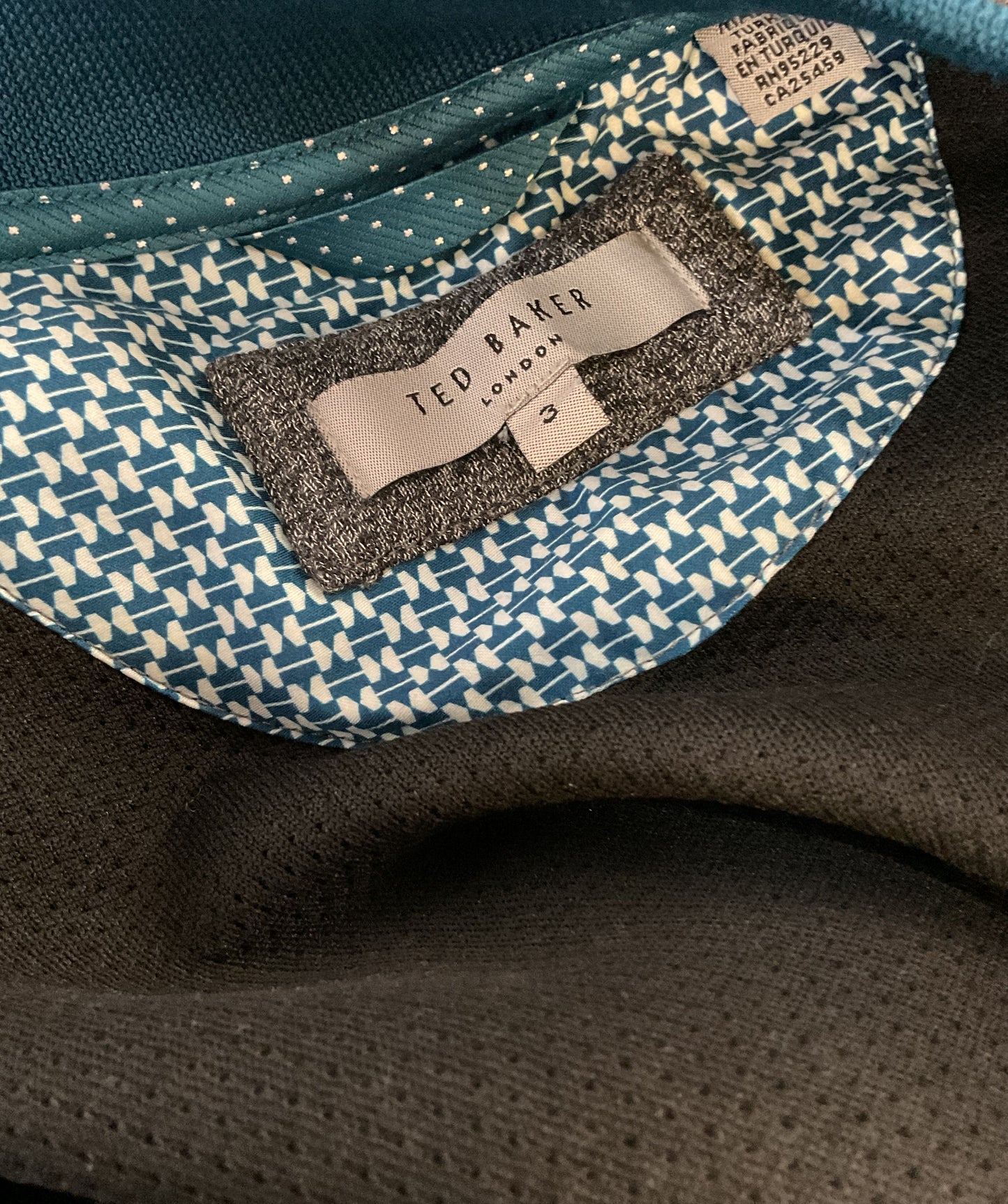 Ted Baker London Textured Zip Up Jacket Gray 3