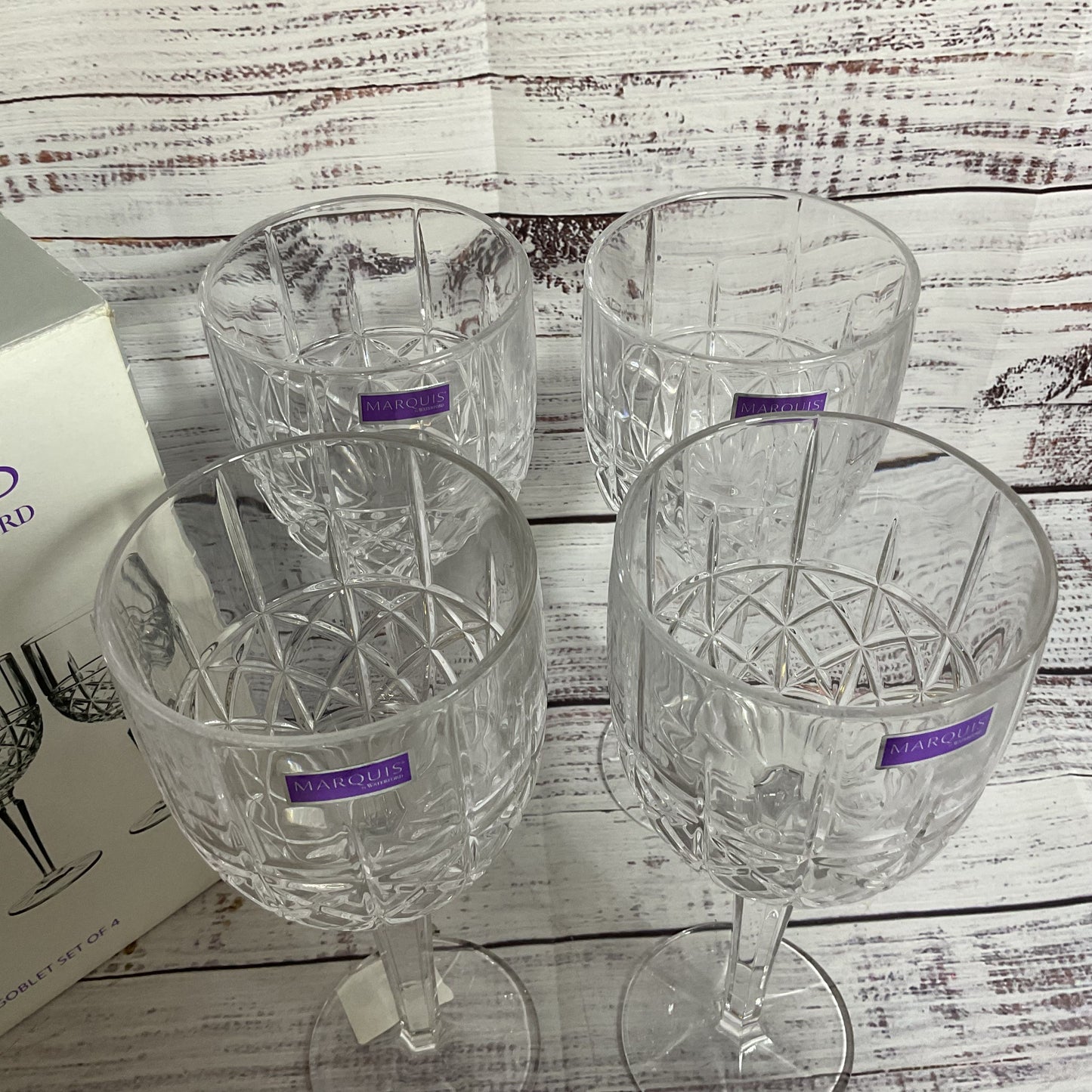 NEW MARQUIS By WATERFORD Set of 4 15oz Brady Goblets (1 OF 2)