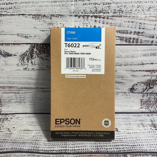 Nob Epson T6022 110ml Cyan Ink Stylus Pro 7880-9880