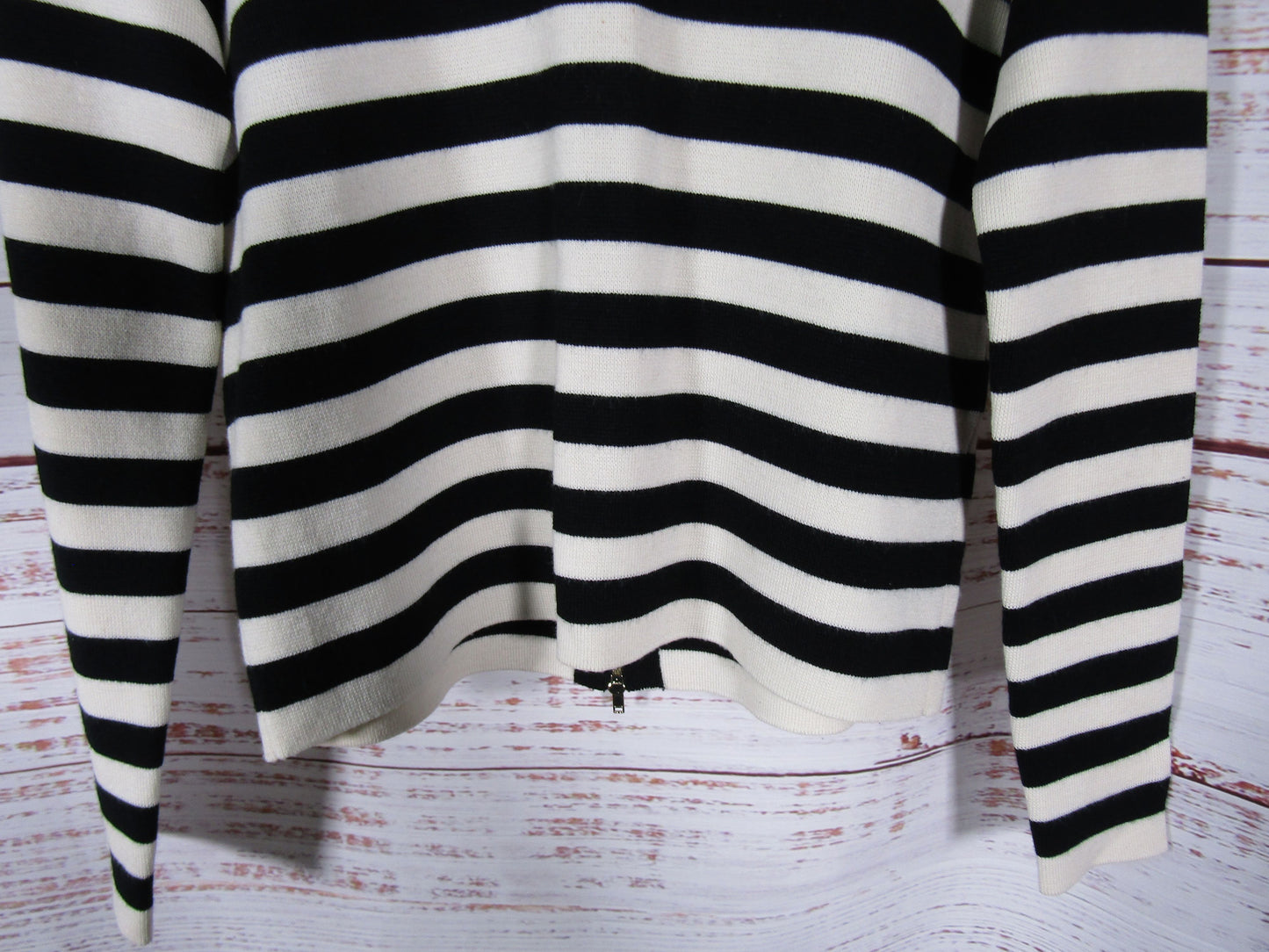 Sandro Women's Black & White Striped Sweater Size 2