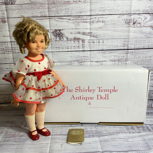 VTG. THE DANBURY MINT Shirley Temple Antique Doll- 16"