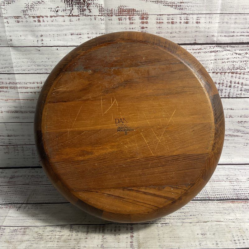 Dansk Wooden Rimmed 11" Salad Serving Bowl