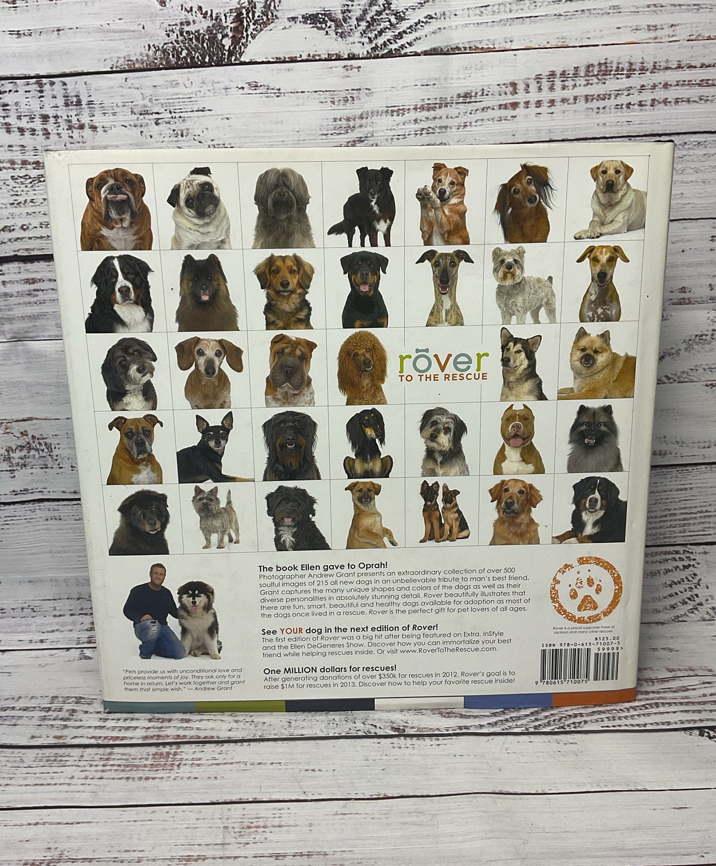 Rover Bow Wow Edition Hardcover Book By Andrew Grant 2012 Dog Portraits