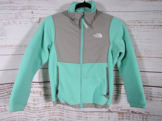 The North Face Denali Girl's Turquoise Fleece Full Zip Jacket Size S