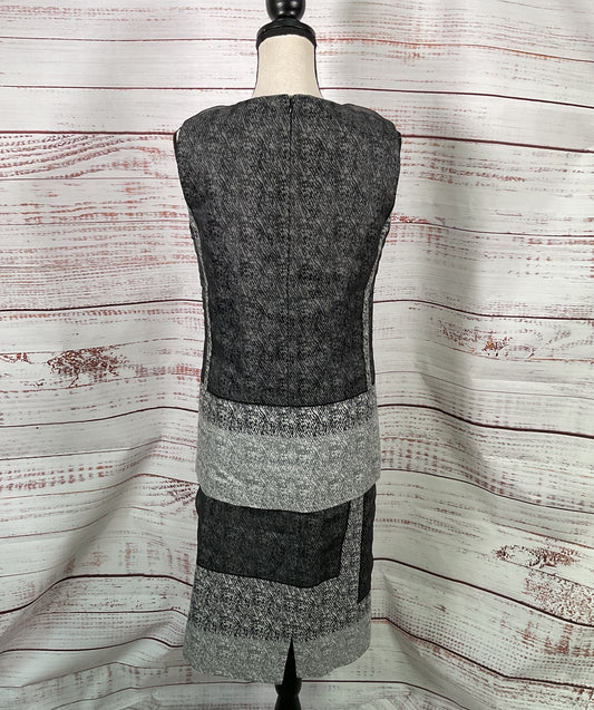 Lafayette 148 New York Blouse Skirt Set Gray 8/4
