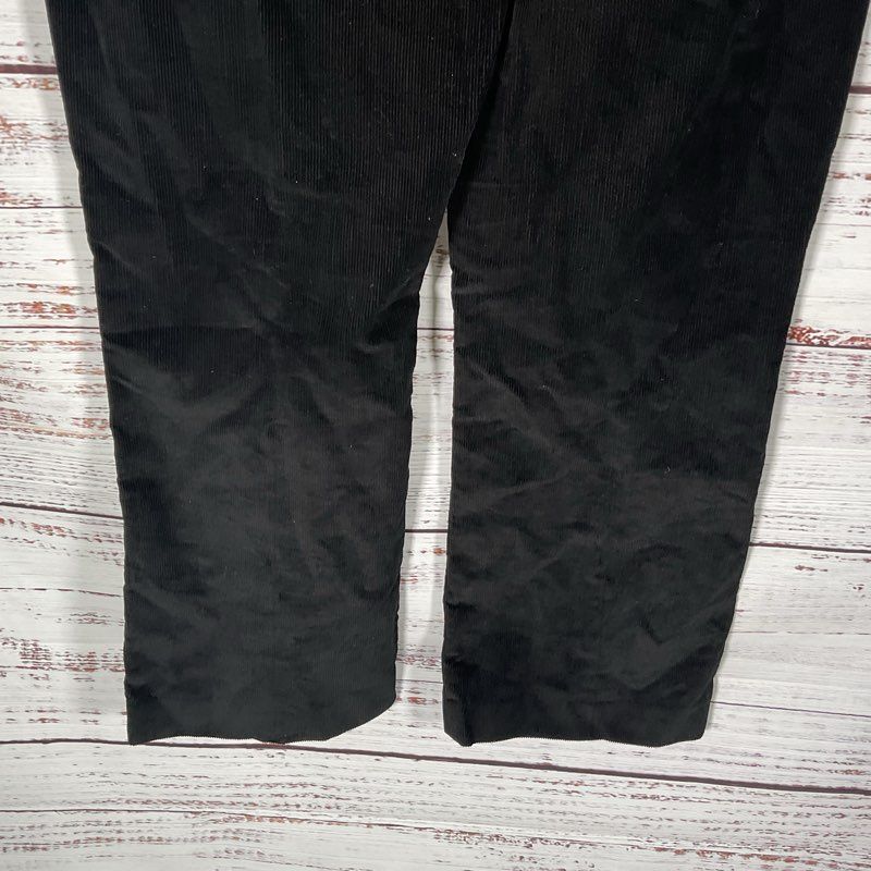 Paul Smith Black Corduroy Baby Flare Cropped Trousers Women's Pants - Size 12 US