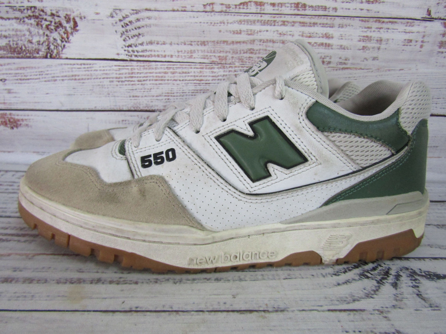 New Balance 550 Men's White Nori Low Top Sneakers Size 10 BB550ESB