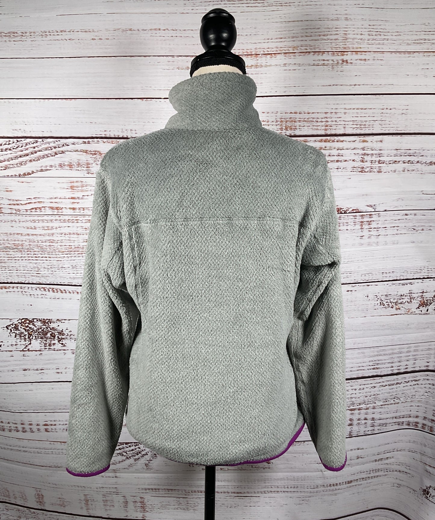 Patagonia Re-Tool Snap-T Pullover Jacket Gray Purple M