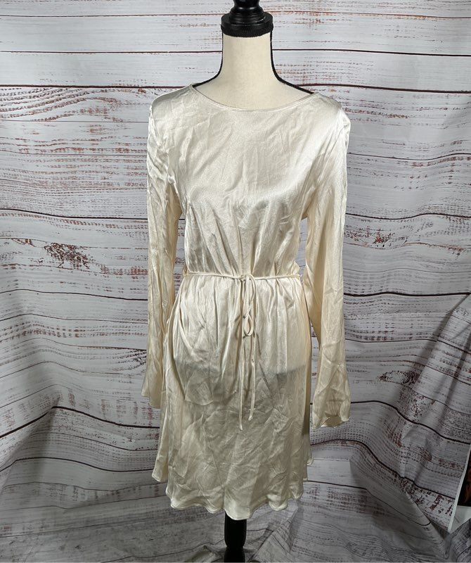 NWT Women's Dissh Charli Pearl Satin Slip Mini Dress Size 14 Retail $149