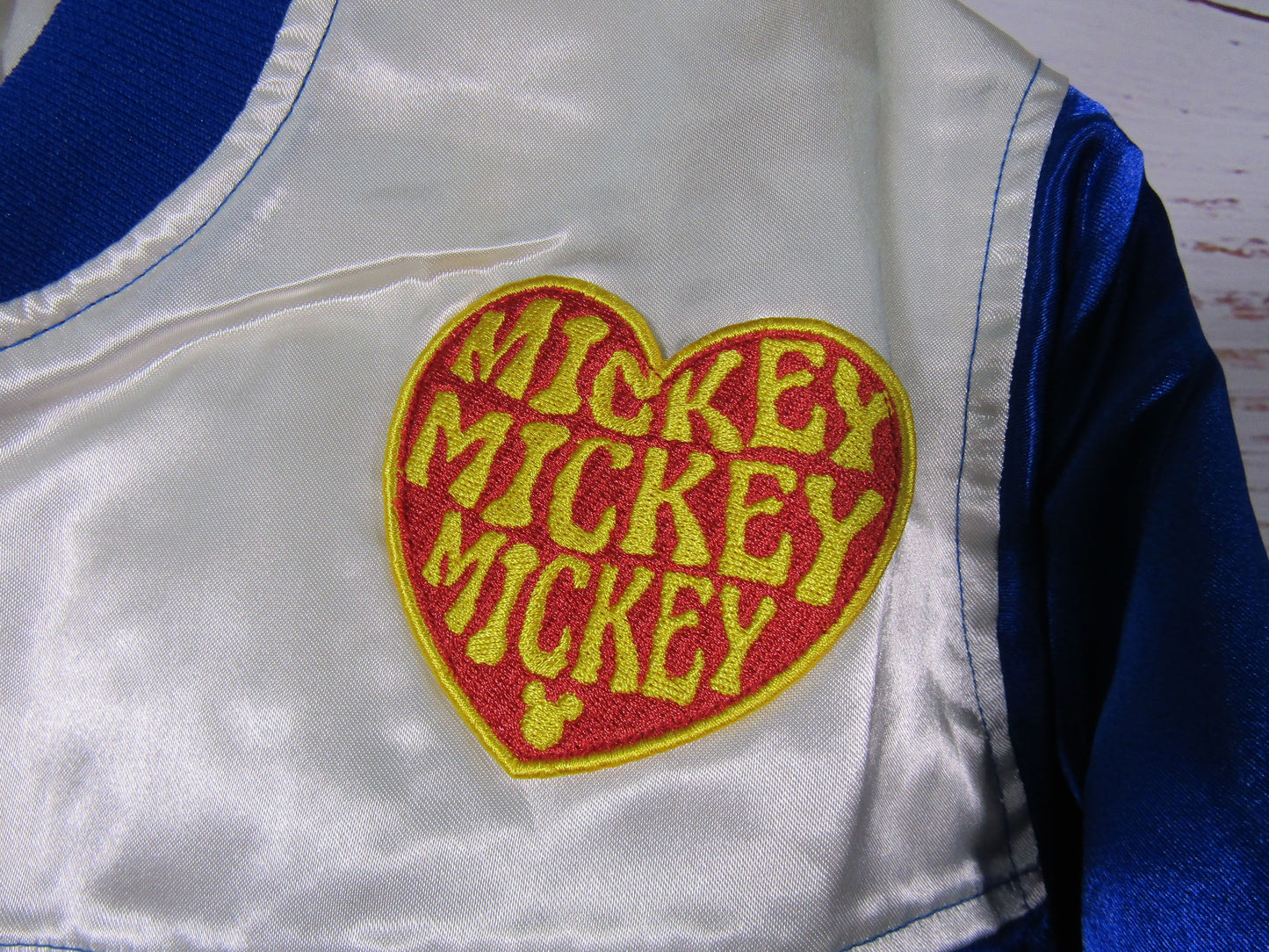Disney Sunset Multi-Color Satin Bomber Jacket Size M