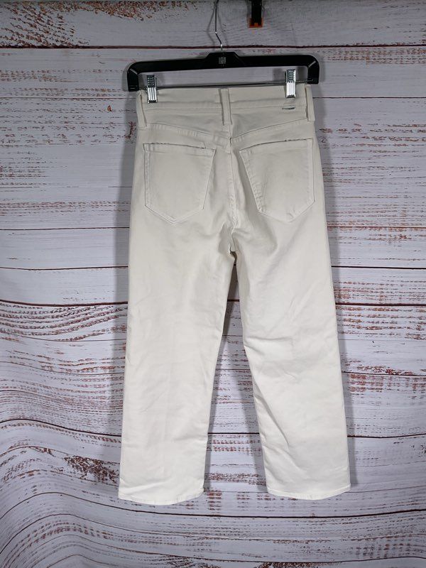 Mother Denim - Lil' Rambler Zip Ankle - Cream Puffs - Size 24 Jeans