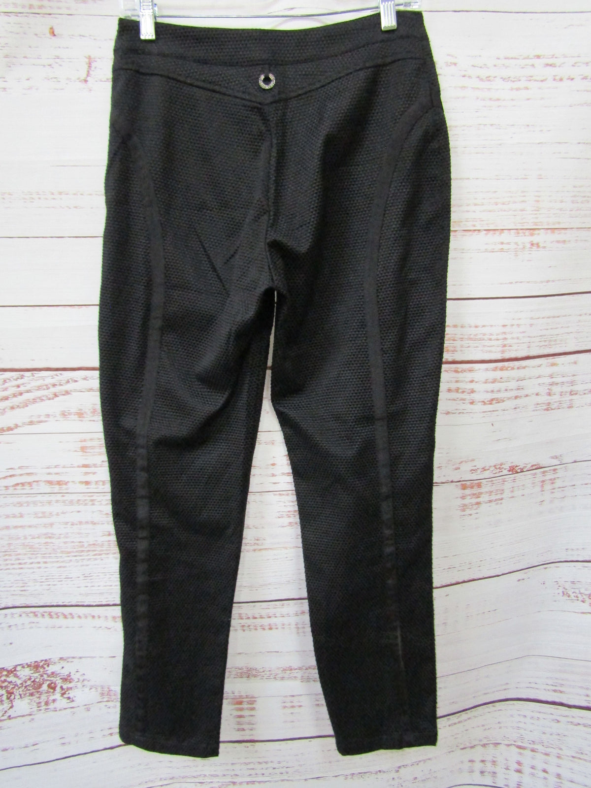 Save the Queen! Women's Textured Black Pants Size M Made in Italy