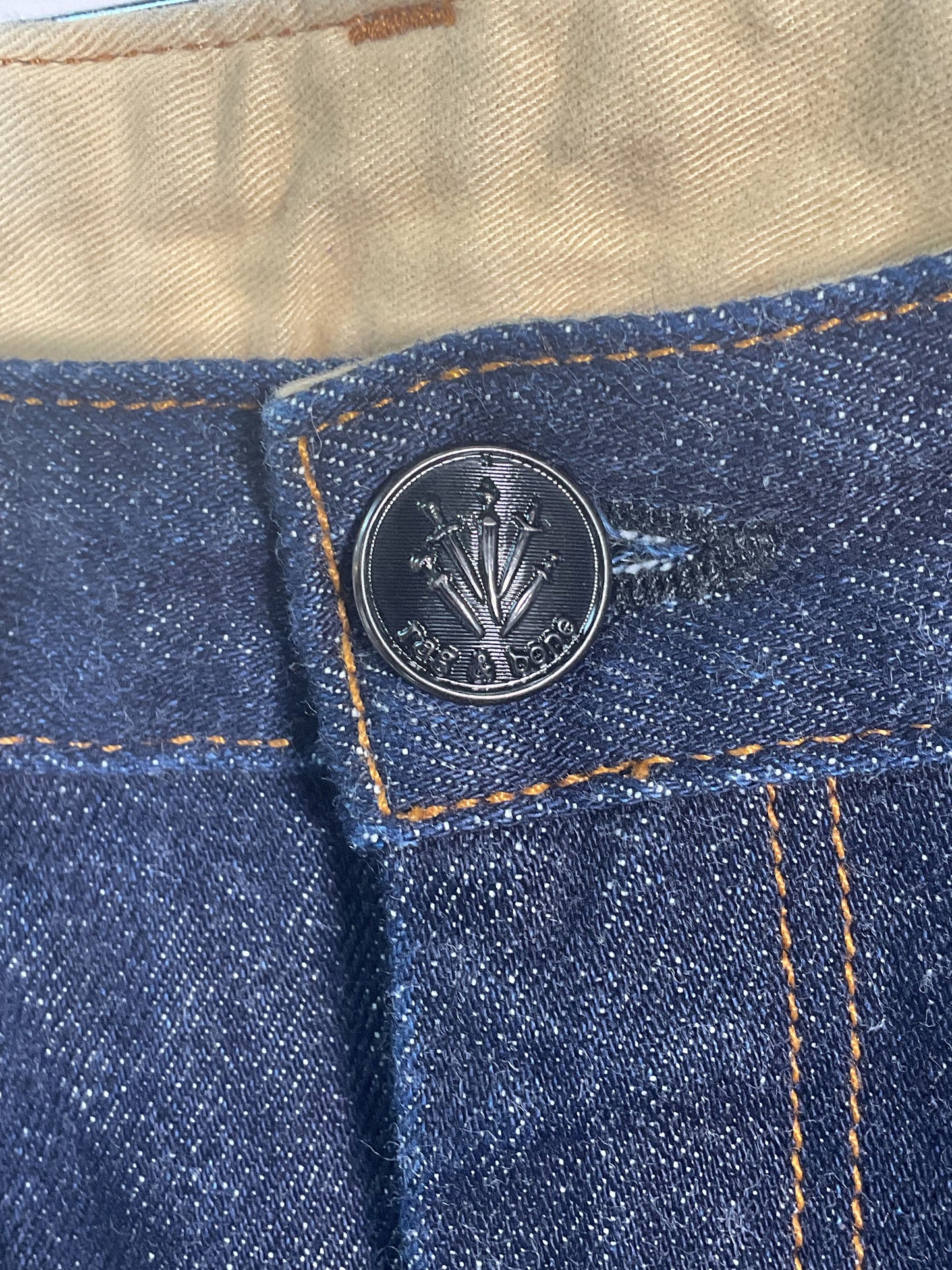 Rag & Bone Blue Cuffed Jeans - Size 25