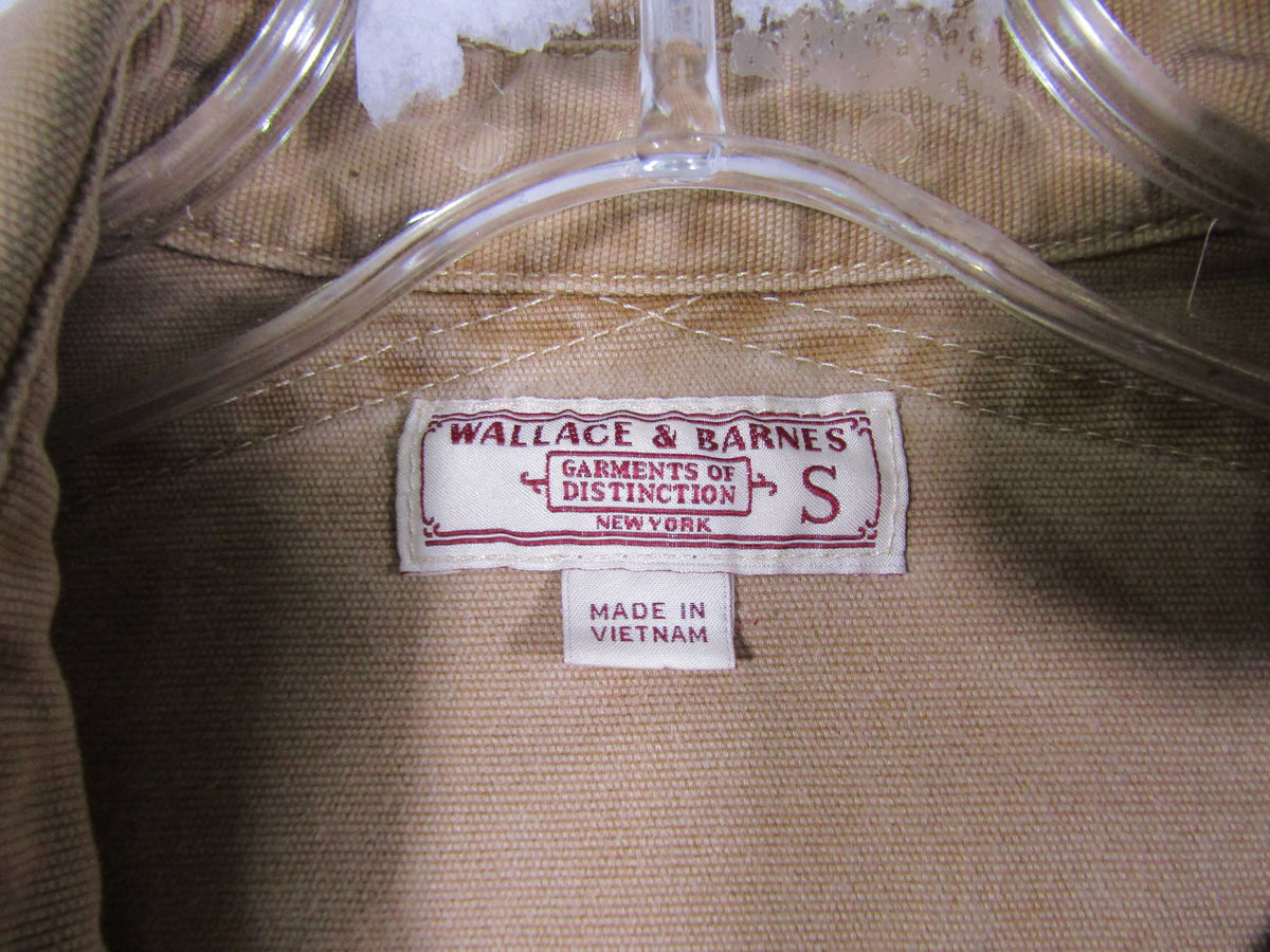 J. Crew Wallace & Barnes Men's Beige Cotton Blend Overshirt Size S