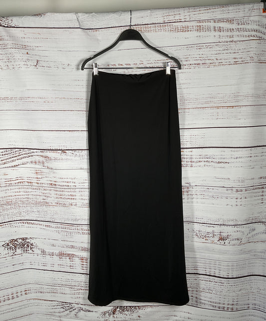 NWT Meshki Black Cerl Maxi Twist Skirt - Size Large