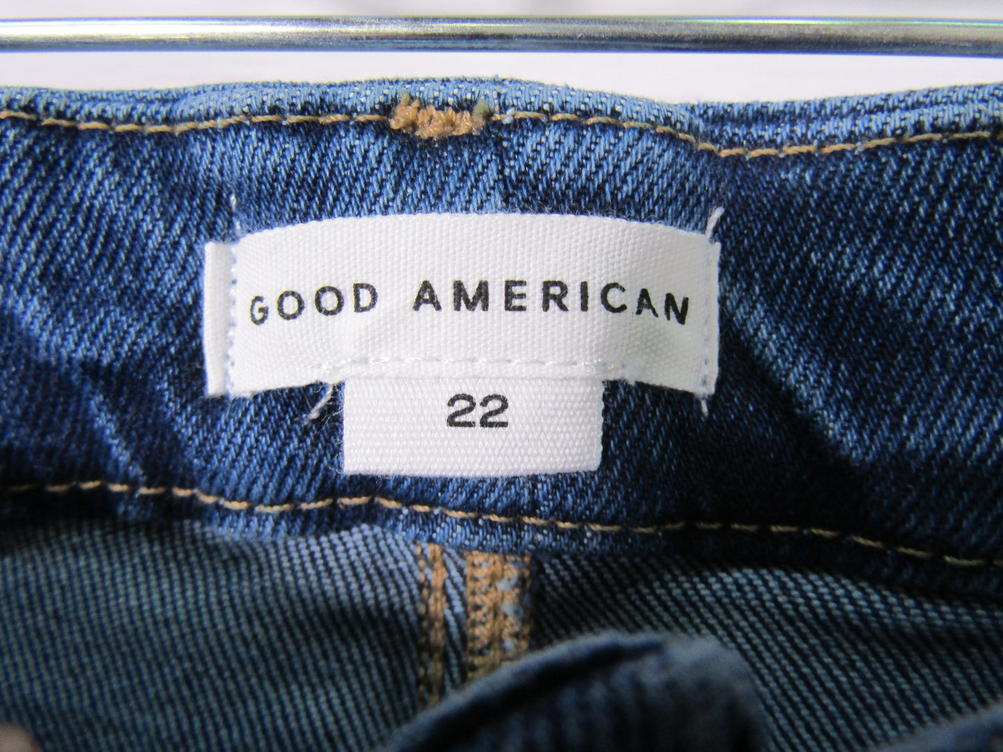 Good American Good Waist Women's Blue High Rise Skinny Jeans Size 22