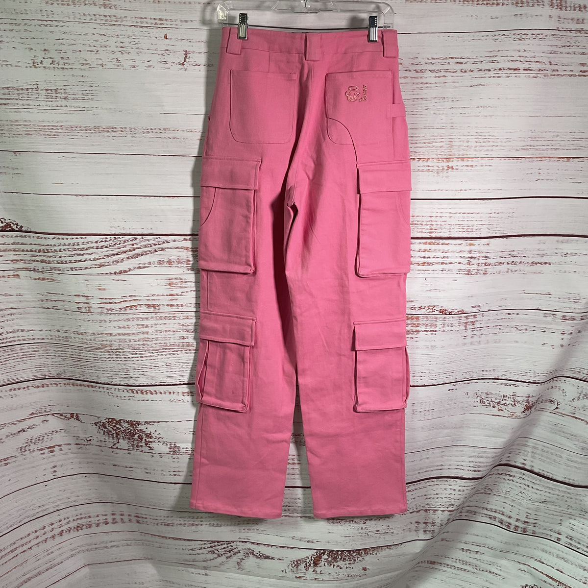 Guizio Pink Many Pocket Cotton Cargo Pants - Size S