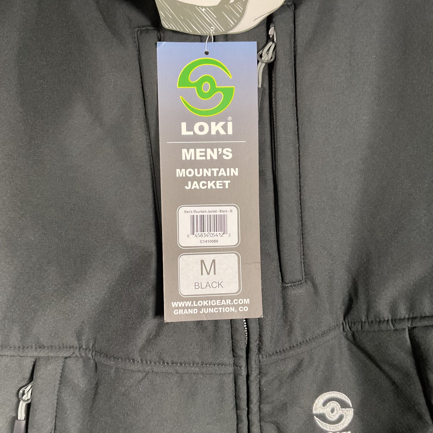 Loki Gear Mountain Black Sherpa Fleece Line Softshell Jacket - Size M New w/ Tag