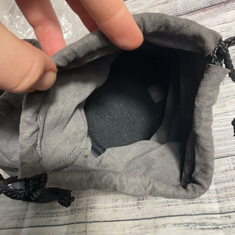 Lot of 2 Canon Gray 1216 Drawstring Lens Pouches