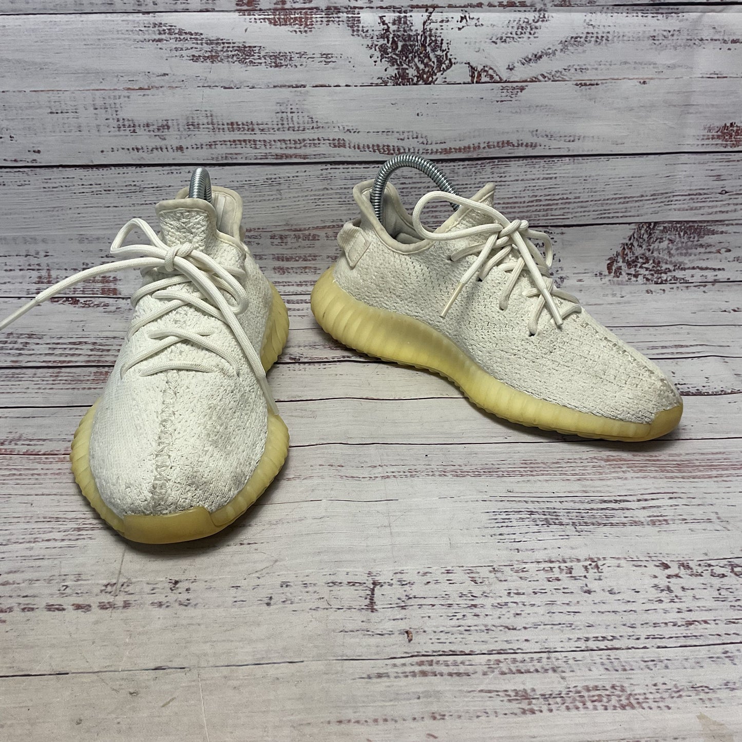 adidas Yeezy Boost 350 V2 Low Cream White Athletic Shoe Men Size 6