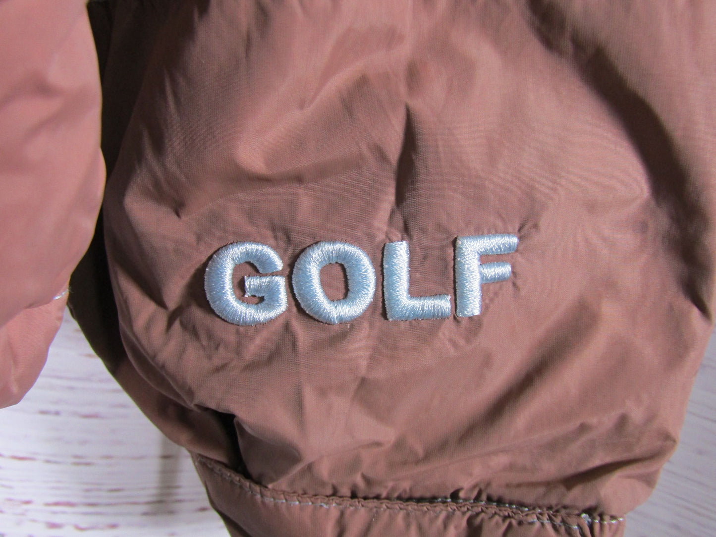 Golf Wang El Paso Women's Brown Rhinestone Accent Puffer Down Jacket Size S