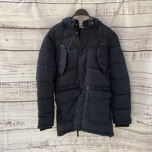 Superdry Navy Chinook Parka Jacket *MISSING FUR* - Size M