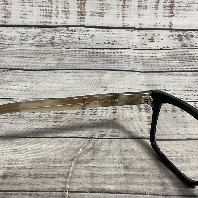 Burberry B2226 3600 Black/Gray Eyeglasses - Size 55-18-145 *FRAME ONLY*