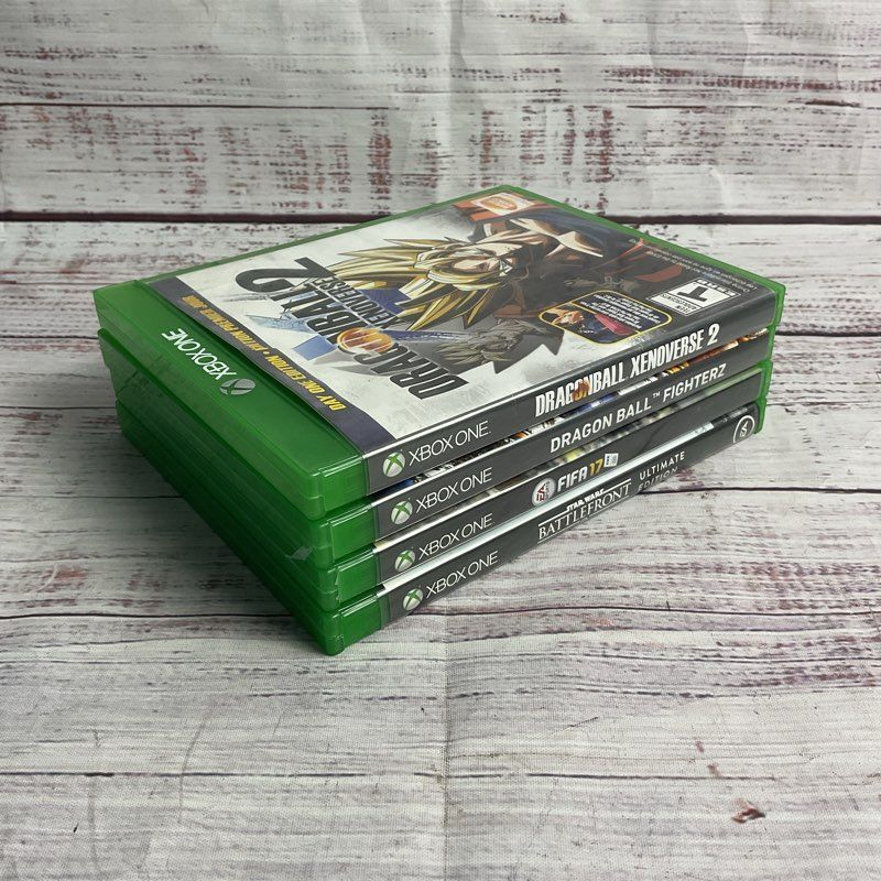 Lot of 4 Xbox One Games (Xenoverse 2, FighterZ, Star Wars Battlefront, FIFA 17)