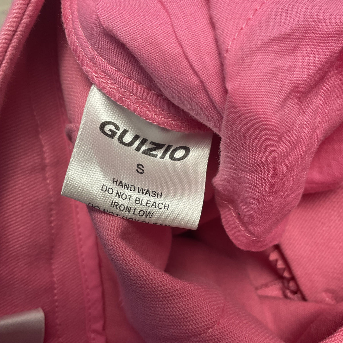 Guizio Pink Many Pocket Cotton Cargo Pants - Size S