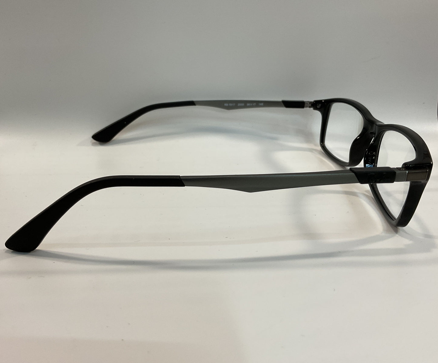 Ray-Ban RB7017 2000 Men's Black Rectangular Eyeglasses Frame