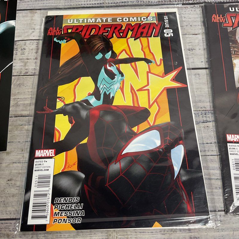 Ultimate Comics All-New Spider-Man #1-6 Bendis Miles Morales Comic Book Set 2011