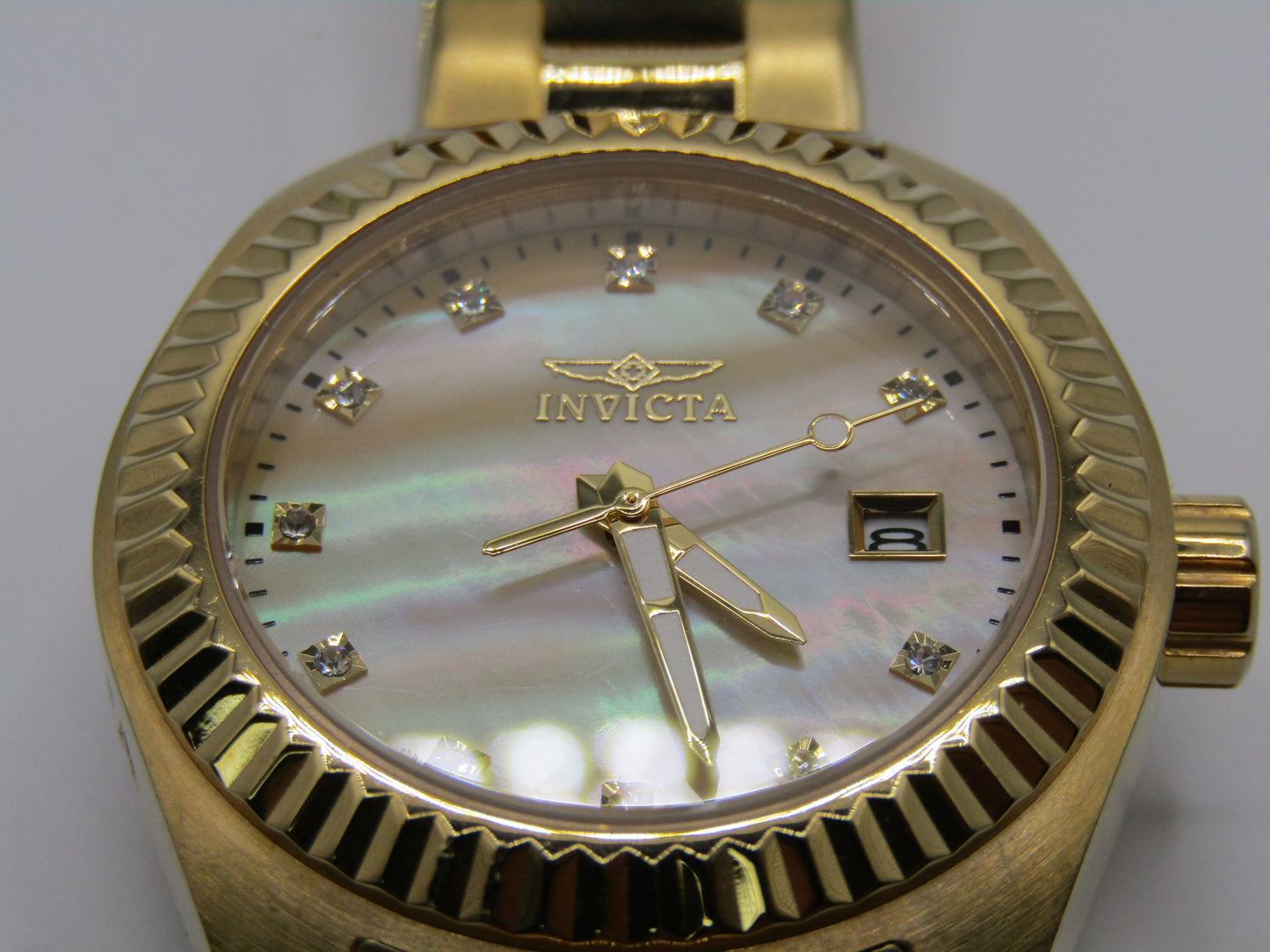 Invicta Specialty Women's Gold Tone MOP Quartz Watch 20352