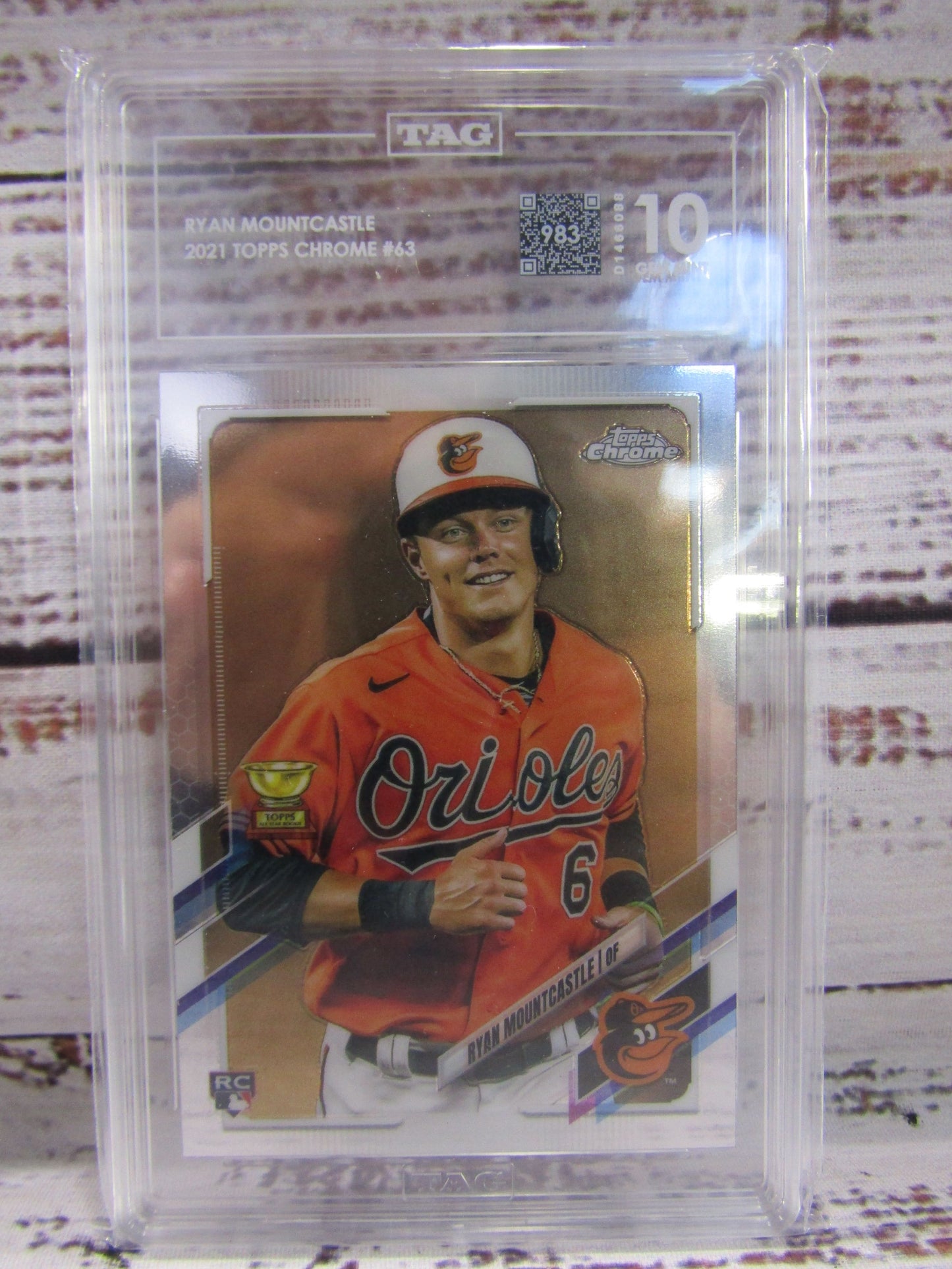 2021 Topps Baltimore Orioles Ryan Mountcastle Chrome #63