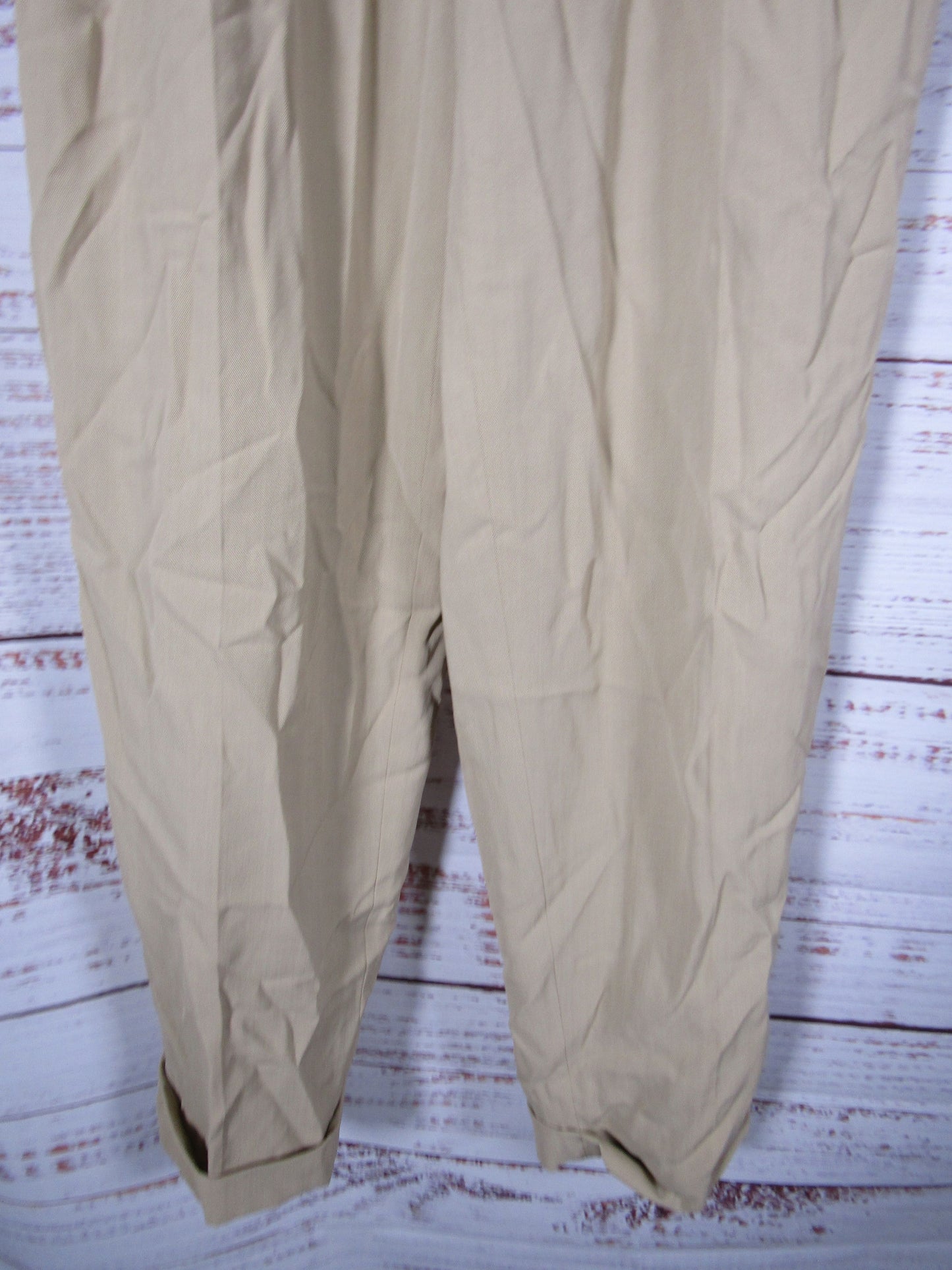 Jones New York Country Women's Khaki Wool Blend Trouser Pants Size 2