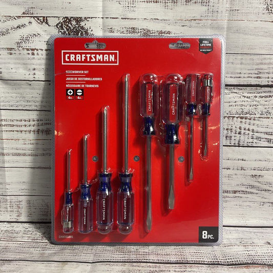 NEW Craftsman 8 pc. Screwdriver Set w/ Slightly Damaged Package