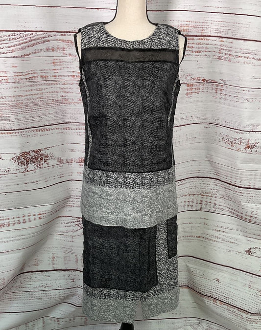 Lafayette 148 New York Blouse Skirt Set Gray 8/4