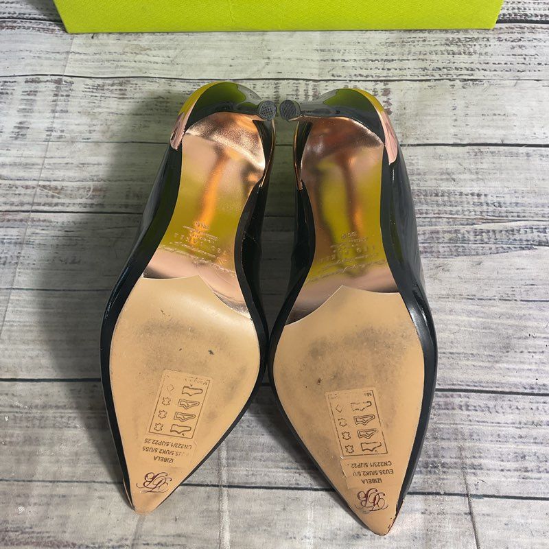 Ted Baker Izibela Black Patent Leather Heels Women's Size 5