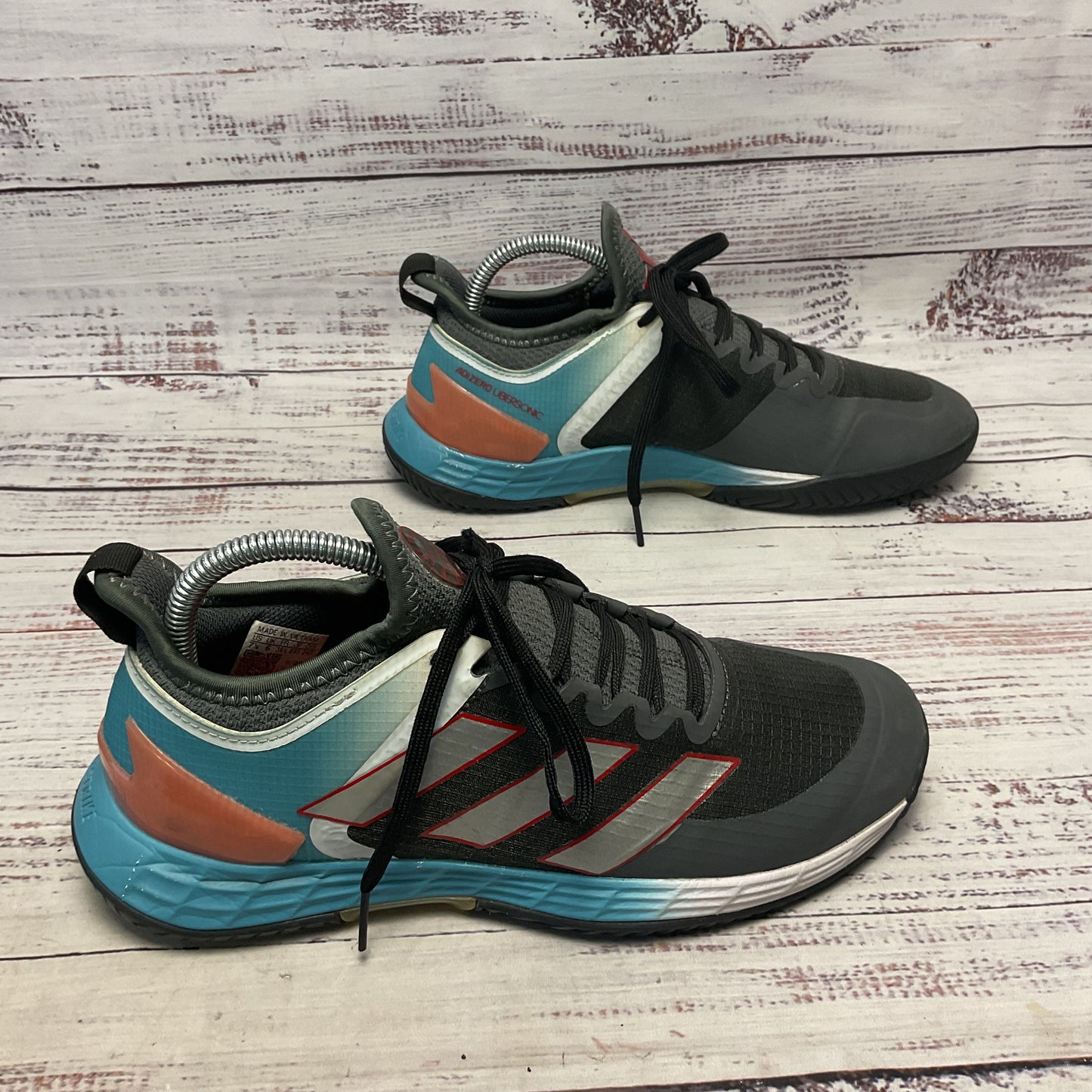 adidas Adizero Ubersonic 4 Blue Sneaker Athletic Shoe Women Size 7.5